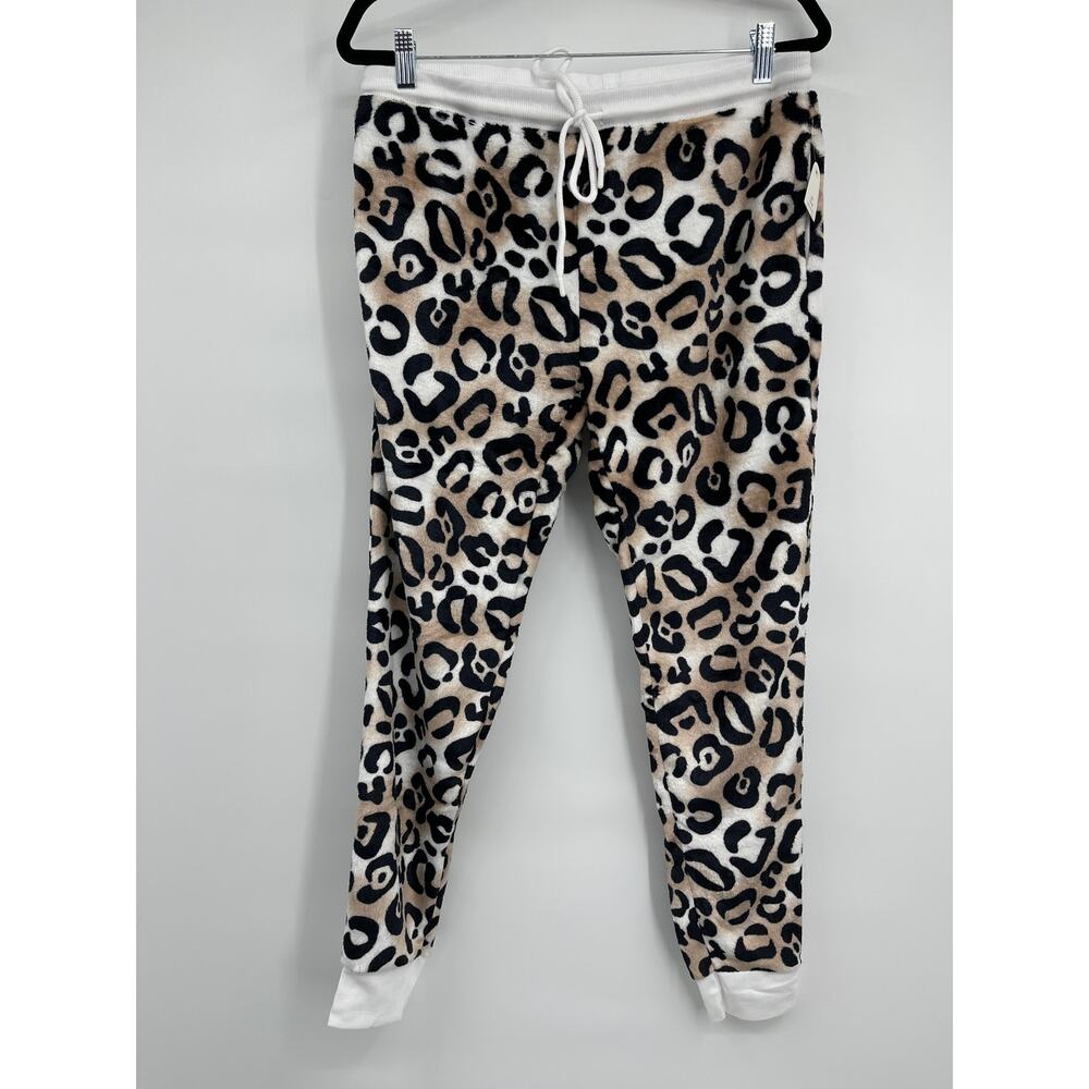 Secret Treasures Womens Fuzzy Animal Print Sleepwear Pajama Pants NEW Large